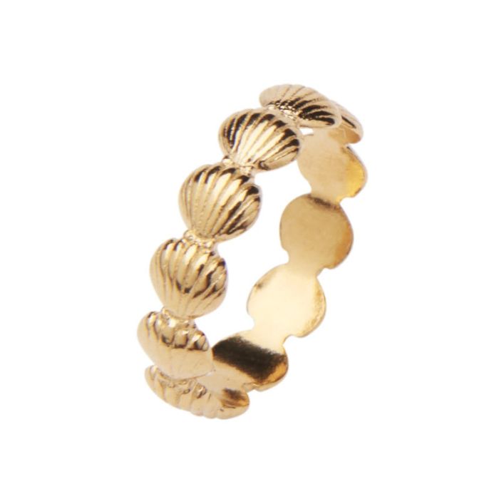 Coquille Ring Goldplated - 24 guldbelagt musling